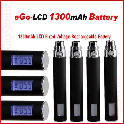 A smart 1300mAh LCD rechargeable battery
