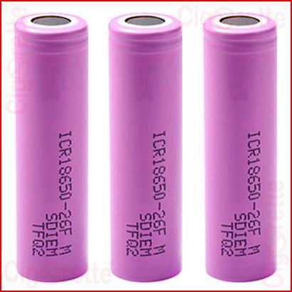 A quality Li-ion high drain rechargeable 18650 battery for e-cig MODs