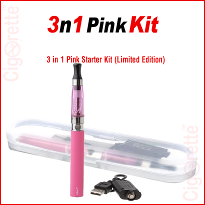 An affordable easy to use e-cigarette starter kit.