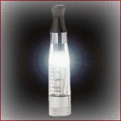 A 510 threaded 1.6ml CE4S Lighting Clearomizer that features a replaceable coil/heating core