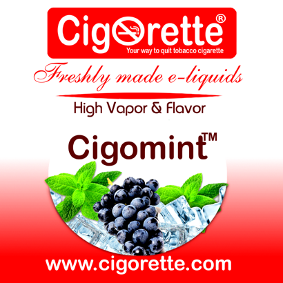 Cigomint e-liquid - Cigorette Inc - electronic cigarettes and liquids Canada