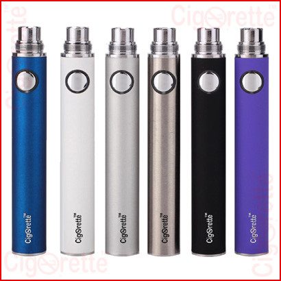 An elite Cigorette Inc EVOD style Fixed-Voltage rechargeable batteries