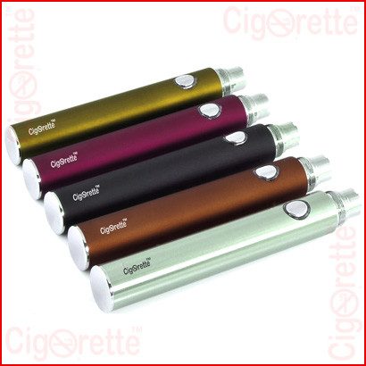 An elite Cigorette Inc EVOD style Fixed-Voltage rechargeable batteries