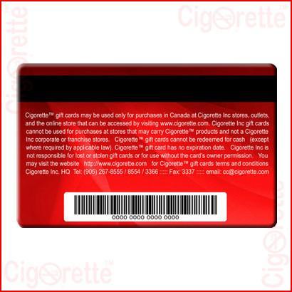 Cigorette Inc Gift-Cards
