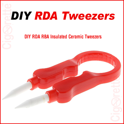 An insulated ceramic tweezers for RBA/RDA DIY.
