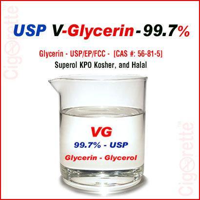 Pharmaceutical grade highest quality Glycerin - 99.7% - Kosher - Halal - Cigorette Inc Canada