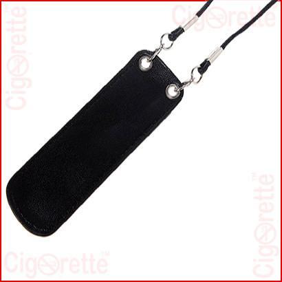 An eGo style neck lanyard leather pouch