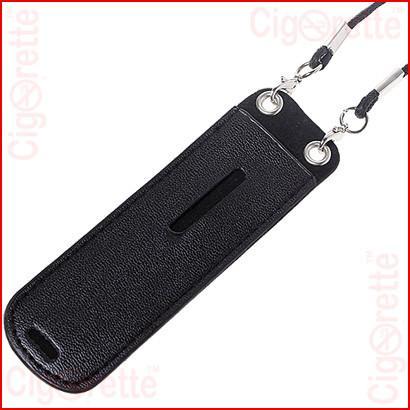 An eGo style neck lanyard leather pouch