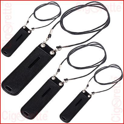 An eGo style neck lanyard leather pouch