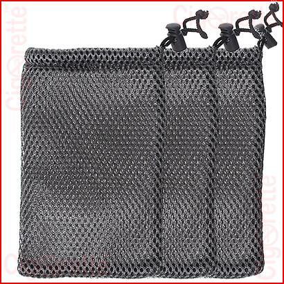 A drawstring mesh pouch for electronic cigarettes