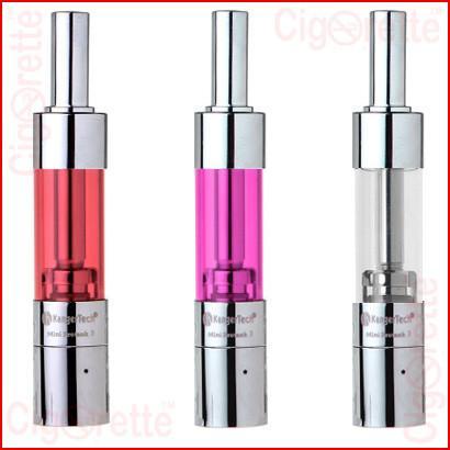 A 510 threaded Mini Protank-3 clearomizer of 1.5 ml tank volume and 1.5 ohm bottom dual coil resistance