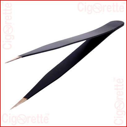 An ESD anti-static angled stainless steel RBA tweezers