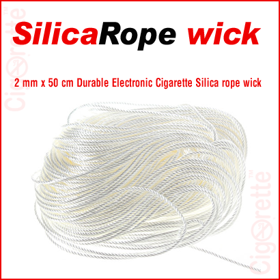 2mm x 50cm heat resistant silica rope wick