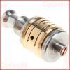 A 510 threaded Trident gold plated tri-post RDA of removable drip tip and adjustable airflow control