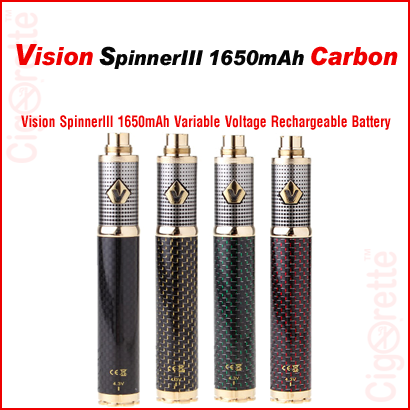 A rich looking and heavy duty 1650mAh variable voltage e-cig battery