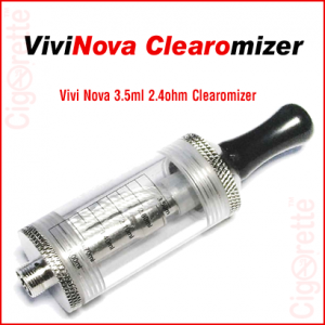 A 510 threaded Vivi Nova 3.5ml replaceable clearomizer.