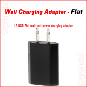 USB to AC flat charging adapter.