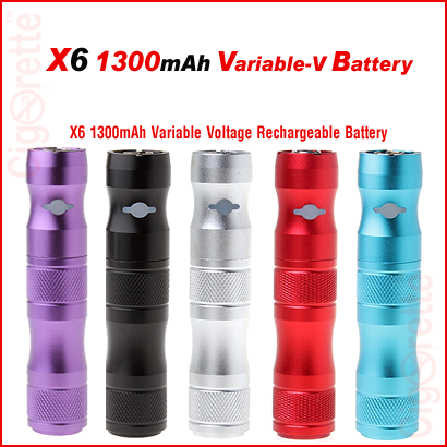 A quality X6 1300mAh variable 3.2-4.2 voltage rechargeable battery.