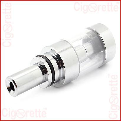 A 510 threaded X6-V2 clearomizer of 2.5ml tank volume and 2.2ohm coil resistance