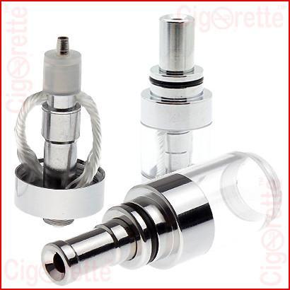 A 510 threaded X6-V2 clearomizer of 2.5ml tank volume and 2.2ohm coil resistance