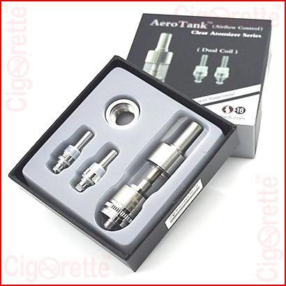 A 510 threaded air-flow control AeroTank Clearomizer of 2.5 ml tank volume and 2.0 ohm coil resistance