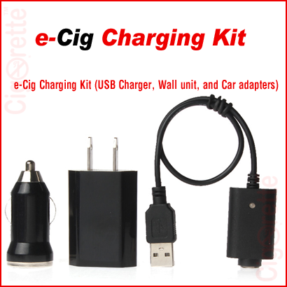 An essential set of 510 threaded charging USB cable, AC wall unit adapter, and car DC plug adapter