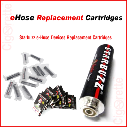 A nicotine-free Starbuzz eHose replacement cartridge.