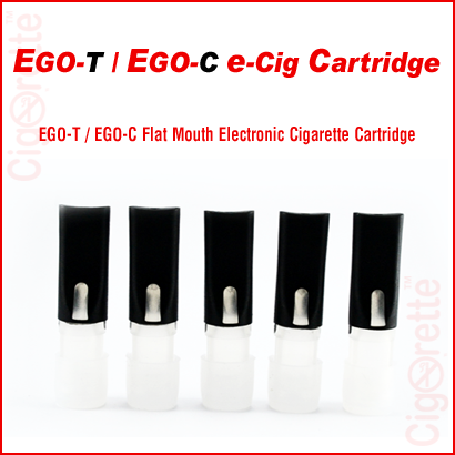 An empty flat mouth eGo-C/eGoT HDPE Cartridge