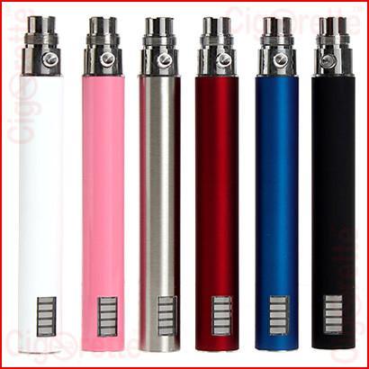 eGo-VV LCD variable voltage batteries that show remaining battery power, and control voltage output.