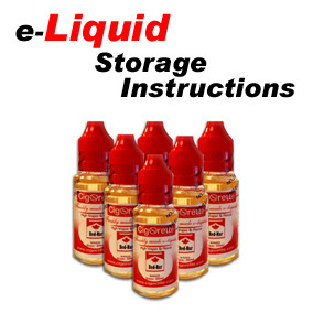 e-liquid storage instructions - Cigorette Inc Canada