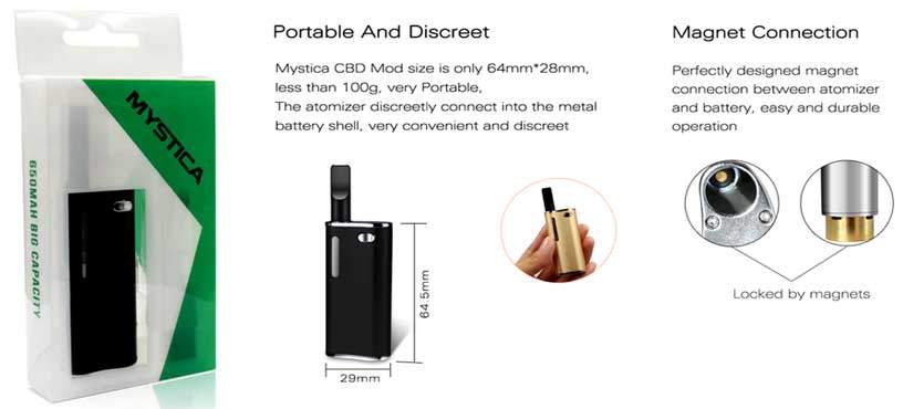 Mystica V11 CBD Oil/e-juice vaporizer kit - Cigorette Inc Canada