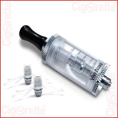 A 510 threaded Vivi Nova 3.5ml replaceable clearomizer.