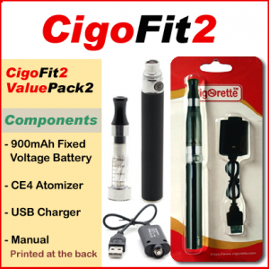 CigoFit2 is a Cigorette Inc value pack-2 that fits your budget.