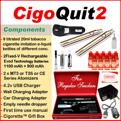 CigoQuit2 from Cigorette Inc is for regular smokers