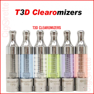 A 510 threaded 2.2ml 1.5ohm T3S bottom dual coil clearomizer