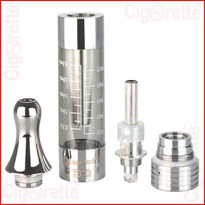 A 510 threaded 2.2ml 1.5ohm T3S bottom dual coil clearomizer