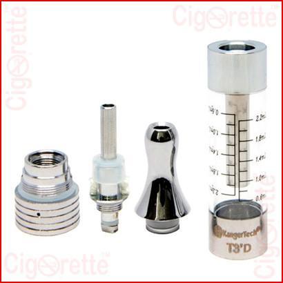A 510 threaded 2.2ml 1.5ohm T3S bottom dual coil clearomizer